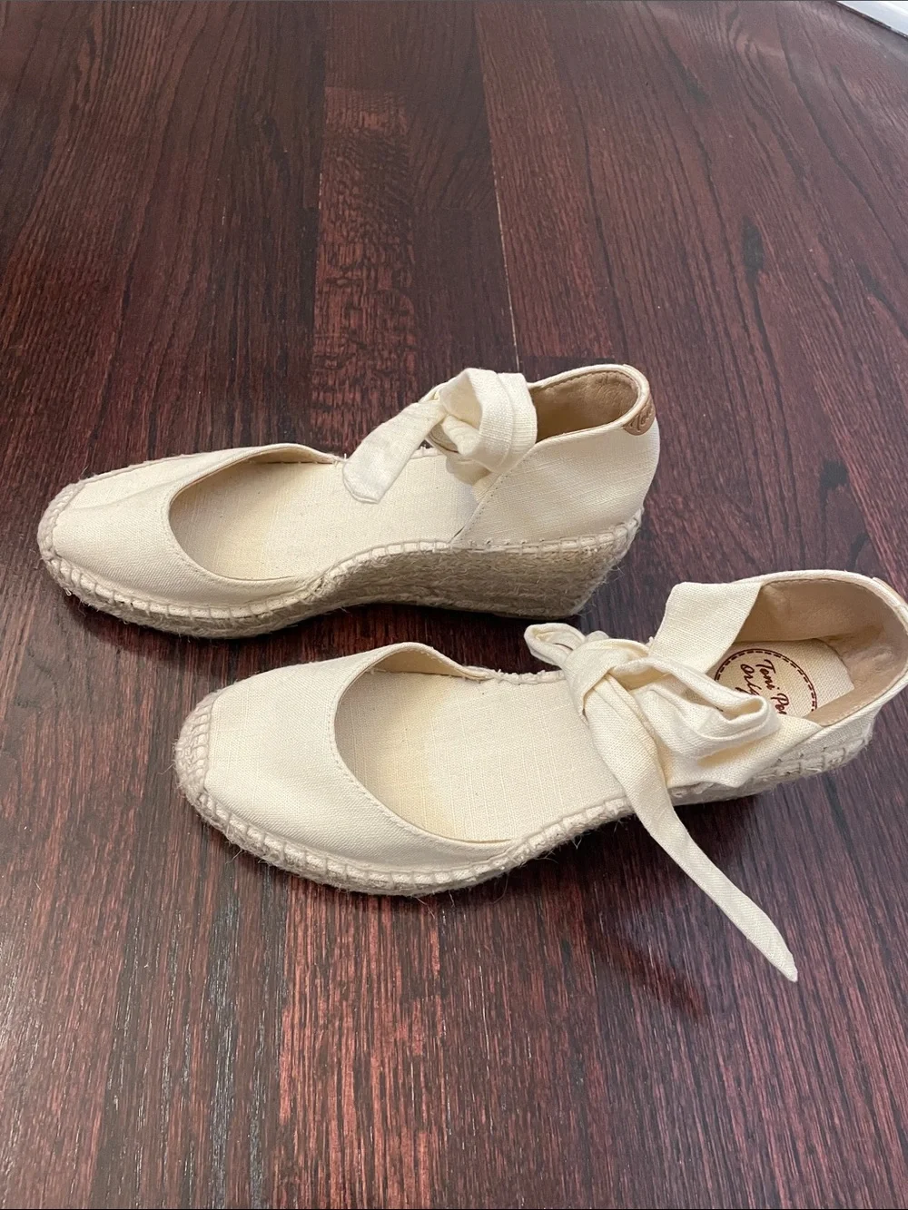 Toni Pons Julia Wraparound Espadrille Wedge — Cream